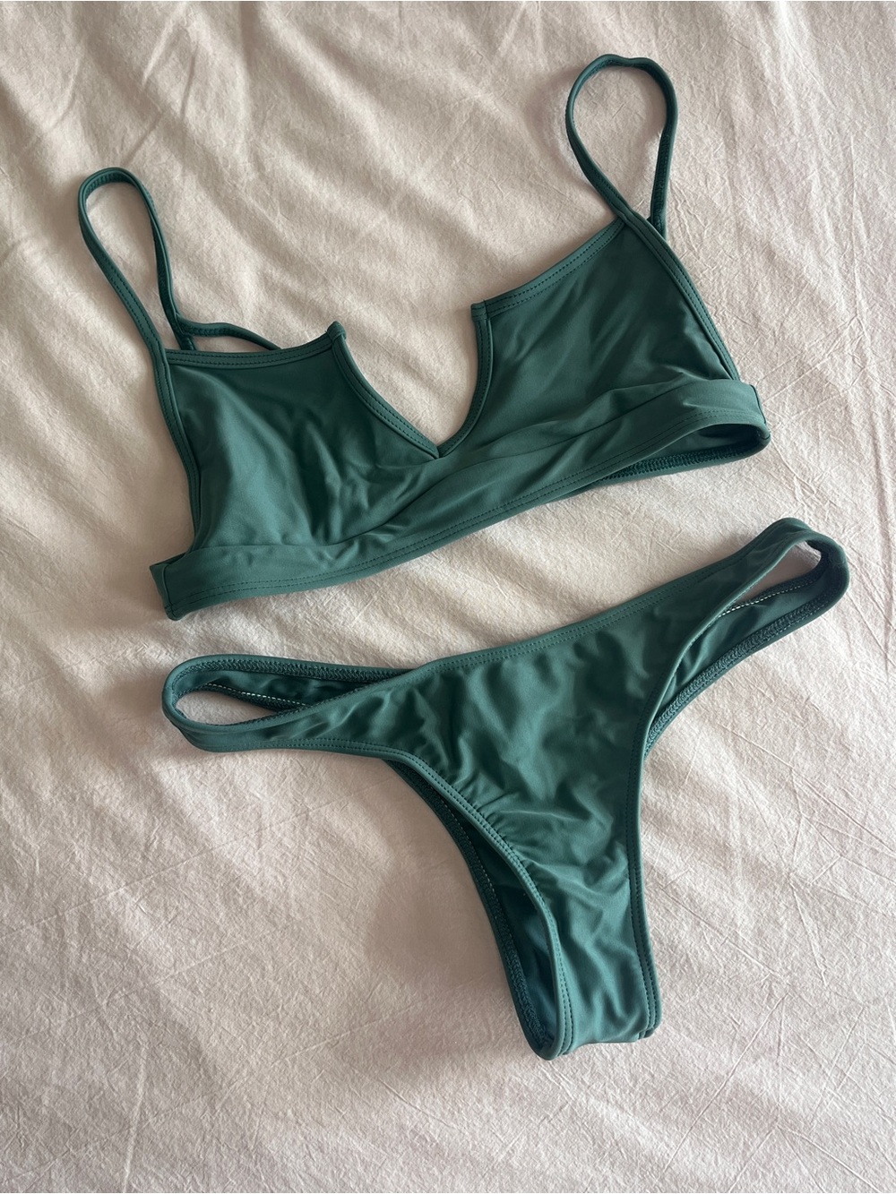 Swamis Swimwear - Forest Green V-Notch Bikini Set - Women's Swimwear